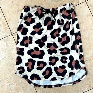 Girls cheetah print skirt